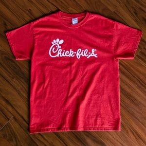 red chick fil a shirt